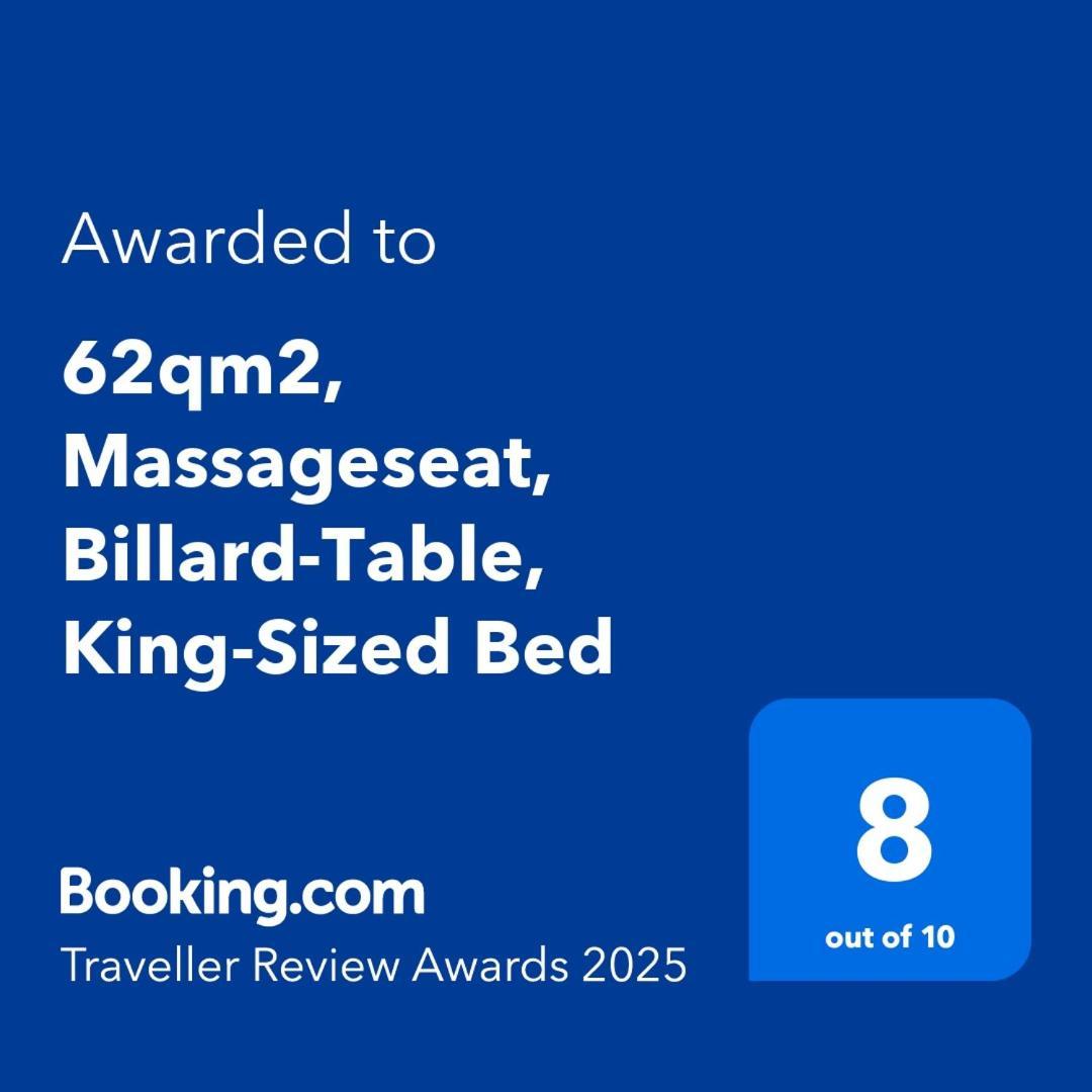 62Qm2, Massageseat, Billard-Table, King-Sized Bed Apartment Berlin Exterior photo